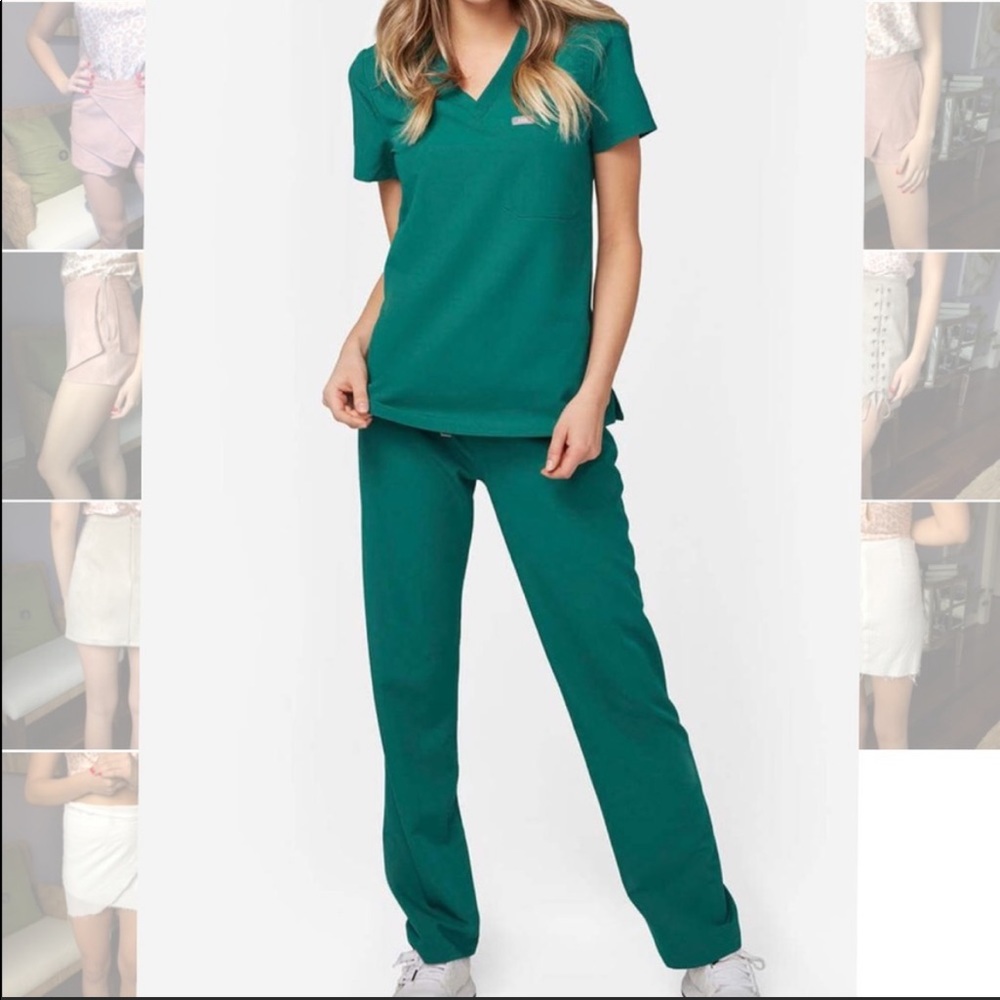 Figs GREEN scrub set